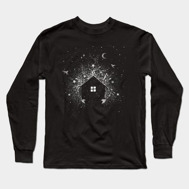 Tiny House Long Sleeve T-Shirt by Episodic Drawing